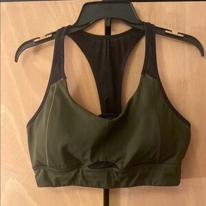 Athleta XL Olive Green Sports Bra
